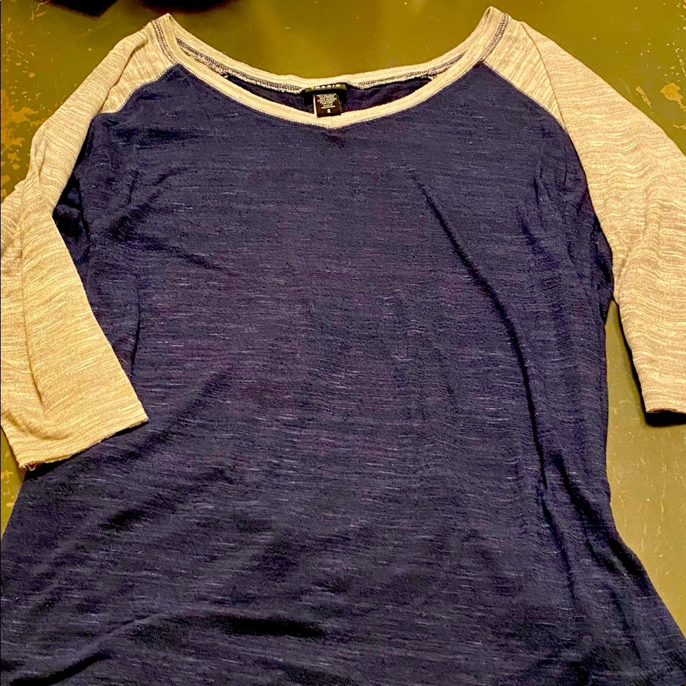 Torrid navy & gray Henley (size 2X)